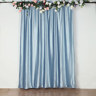 Elevate Your Event Decor with the 8ft Dusty Blue Premium Smooth Velvet Photography Curtain Panel