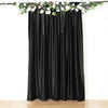 8ft Black Premium Velvet Backdrop Stand Curtain Panel, Privacy Drape