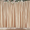 8Ft H x 8Ft W Champagne Premium Velvet Backdrop Curtain Panel Drape