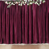 8feet Eggplant Premium Velvet Backdrop Stand Curtain Panel, Privacy Drape