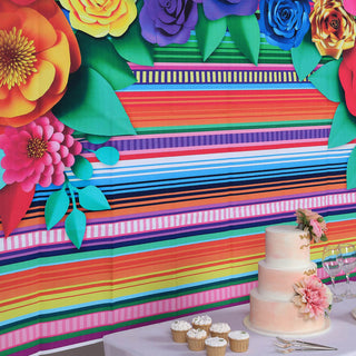 Add a Splash of Color to Your Event Decor with a Multi-Color Striped Backdrop