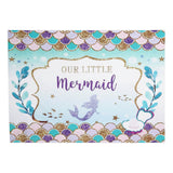 5ftx7ft "Our Little Mermaid" Print Vinyl Photography Booth Backdrop#whtbkgd