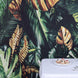 8ftx8ft Green/Gold Tropical Jungle Safari Leaf Print Vinyl Backdrop