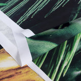 8ftx8ft Green/Gold Tropical Jungle Safari Leaf Print Vinyl Backdrop