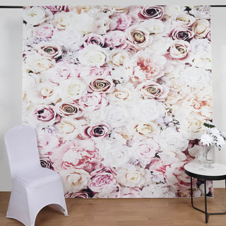Vibrant and Colorful: 8ftx8ft Colorful Rose Flowers Floral Print Vinyl Photography Backdrop