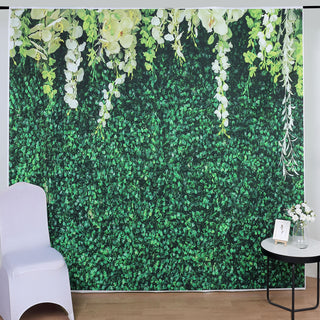 Add a Serene Green Touch with the 8ftx8ft Greenery Grass and Vines Print Vinyl Photo Shoot Backdrop