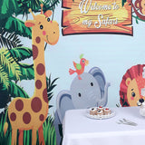 8ftx8ft Jungle Animal "Welcome To My Safari" Vinyl Photo Backdrop