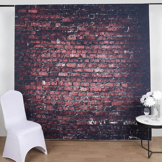 Create a Magical Atmosphere with the Dark Red Vintage Brick Wall Vinyl Photo Shoot Backdrop