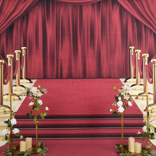 Add a Touch of Glamour with the 8ftx8ft Hollywood Red Carpet and Curtain Vinyl Photography Backdrop