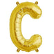 16" Matte Gold Mylar Foil Letter  Balloons