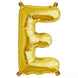 16" Shiny Metallic Gold Mylar Foil Alphabet Letter & Number Balloons
