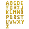 16inch Shiny Metallic Gold Mylar Foil Alphabet Letter and Number Balloons - T