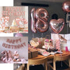 16inches Metallic Blush/Rose Gold Mylar Foil Letter Balloons - B