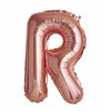 16inch Metallic Blush/Rose Gold Mylar Foil Letter Balloons - R#whtbkgd