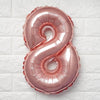 16" Blush Mylar Foil Number Balloons