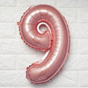 16" Blush Mylar Foil Number Balloons