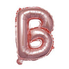 16inch Metallic Blush Mylar Foil Letter and 0-9 Number Balloons - B#whtbkgd