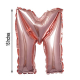 16inch Metallic Blush Mylar Foil Letter Balloons - M