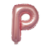 16inch Metallic Blush Mylar Foil Letter Balloons - P#whtbkgd