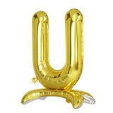 27inch Gold Self Standing Helium/Air Mylar Foil Letter and Number Balloons
