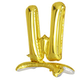 27inch Gold Self Standing Helium/Air Mylar Foil Letter and Number Balloons