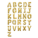 40inch Shiny Metallic Gold Mylar Foil Helium/Air Alphabet Letter Balloon - I