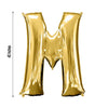 40inch Shiny Metallic Gold Mylar Foil Helium/Air Alphabet Letter Balloon - M