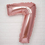 40inch Blush Mylar Foil Helium/Air Number and Letter Balloons