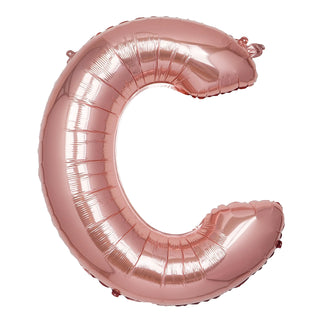 Rose gold letter C balloon