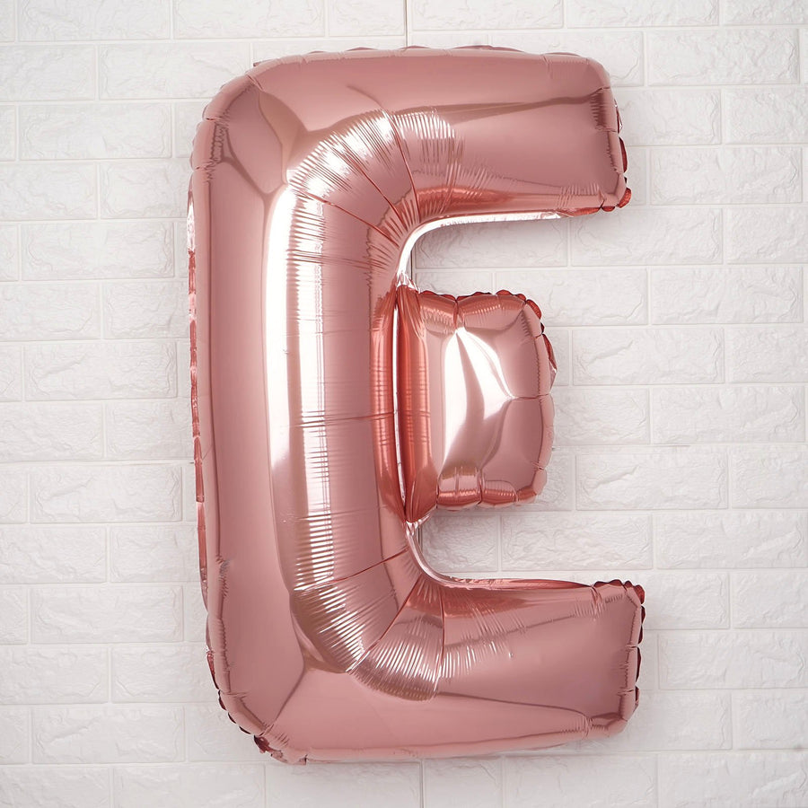 40inch Blush Mylar Foil Helium/Air Number and Letter Balloons