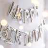 40inch Shiny Metallic Silver Mylar Foil Helium/Air Letter Balloons - L