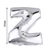 40inch Shiny Metallic Silver Mylar Foil Helium/Air Alphabet Letter Balloon - Z