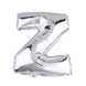 40inch Metallic Silver Mylar Foil Helium/Air Number and Letter Balloons