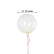 2 Pack | 20inch Clear Confetti Dot Filled PVC Helium/Air Bubble Balloons