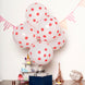 25 Pack | 12inch Hot Pink & White Fun Polka Dot Latex Party Balloons