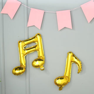 Add a Touch of Elegance with Metallic Gold Music Note Balloons