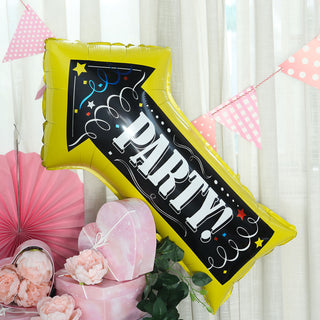 Elevate Your Event Decor with 2 Pack | 30" Reusable Party This Way Arrow Sign Balloons