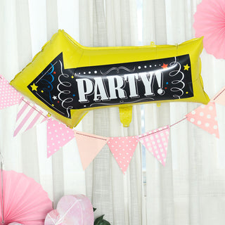 Add a Pop of Fun with 2 Pack | 30" Reusable Party This Way Arrow Sign Balloons