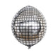 15inches Mirrored Silver Disco Ball Mylar Reusable Foil Helium Air Balloon#whtbkgd