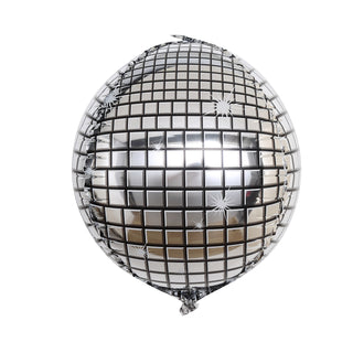 Captivate with Mirrored Silver Disco Ball Balloon