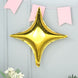 3 Pack | 23inches Shiny Gold Quadrangle Star Mylar Foil Helium Air Balloon