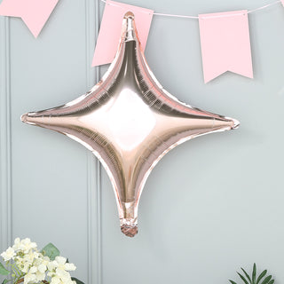 Add a Touch of Elegance with Rose Gold Star Latex Free Balloons