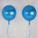 2 Pack | 14inches 4D Royal Blue Sphere Mylar Foil Helium or Air Balloons