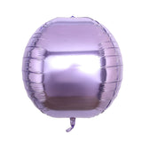 2 Pack | 18inch 4D Lavender Lilac Sphere Mylar Foil Helium or Air Balloons#whtbkgd