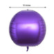 2 Pack | 18inch 4D Shiny Purple Sphere Mylar Foil Helium or Air Balloons
