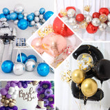 2 Pack | 14" Rose Gold Orbz Foil Balloons, 4D Sphere Mylar Balloons