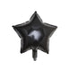 2 Pack | 16inch 4D Shiny Black Star Mylar Foil Helium or Air Balloons#whtbkgd