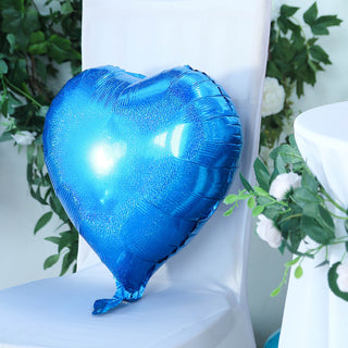 Create a Magical Atmosphere with 4D Royal Blue Heart Mylar Foil Balloons
