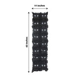 10 Pack | Metallic Black Double Row Mylar Foil Balloon Wall