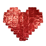 41inch x 36inch Metallic Red Giant Heart Mylar Foil Balloon